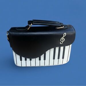 Black and White Piano Key Handbag